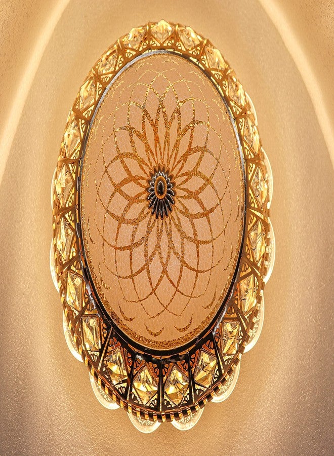 swanart ثريا سوانارت المستديرة لغرفة المعيشة، مصباح سقف كريستالي عصري (متعدد الألوان) (التصميم 1) - Image 4